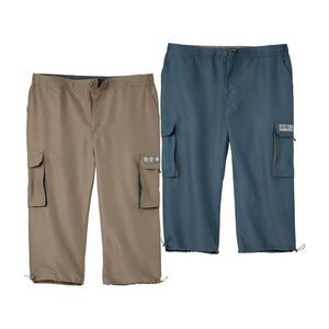 Atlas For Men Mens Microfiber Cargo Pants (Pack of 2) / Blue/Taupe